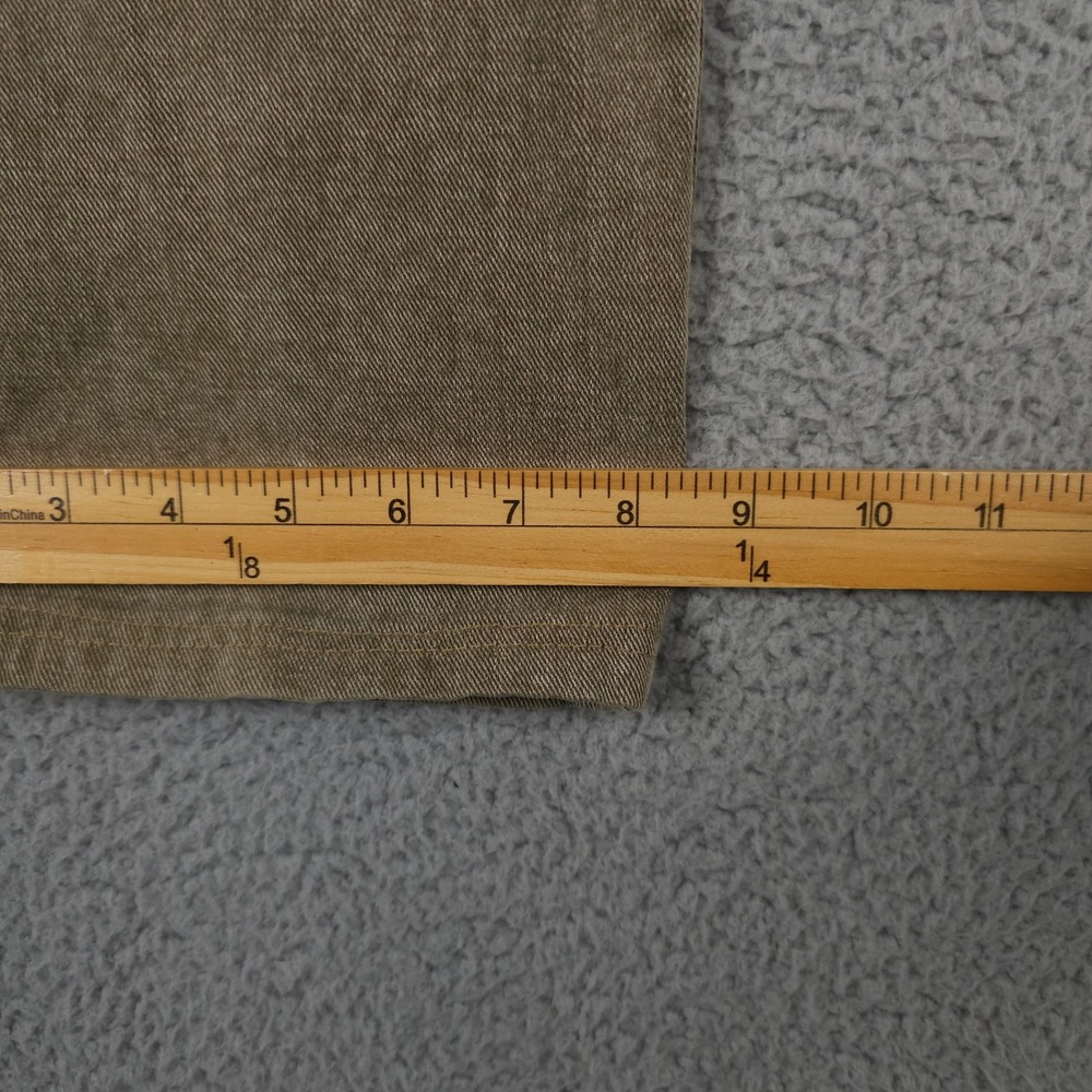 Vintage Chicos Design Jeans Women 1 US 8 Washed Green Patch Pocket Cotton HEMMED - Picture 7 of 11
